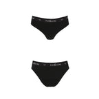 Трусики-сліпи з бавовни з еластаном Passion PS004 PANTIES M, black
