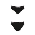 Трусики-сліпи з бавовни та еластаном Passion PS004 PANTIES S, black