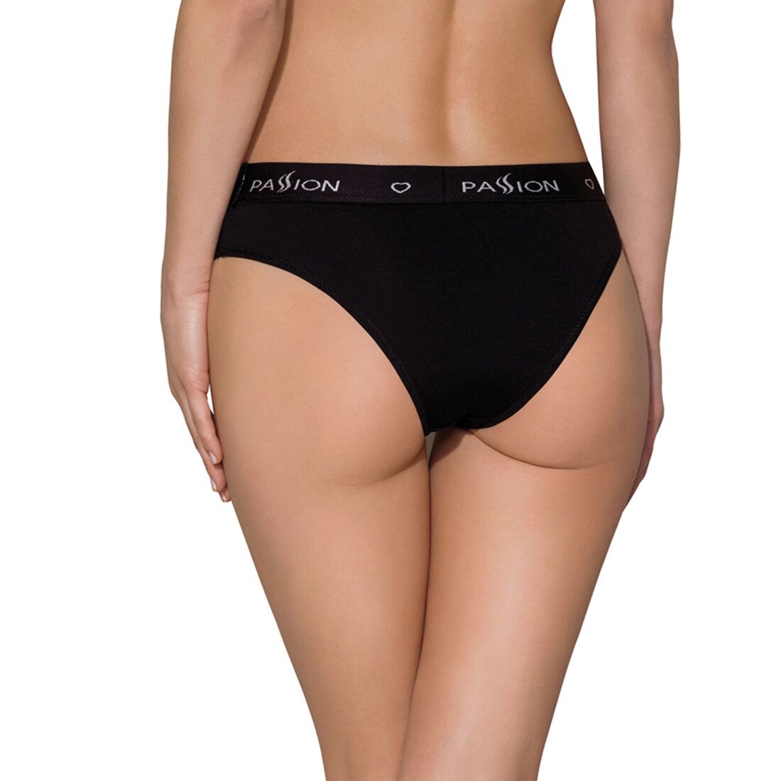 Passion (Польща) Трусики-сліпи з бавовни та еластаном Passion PS004 PANTIES XL, black