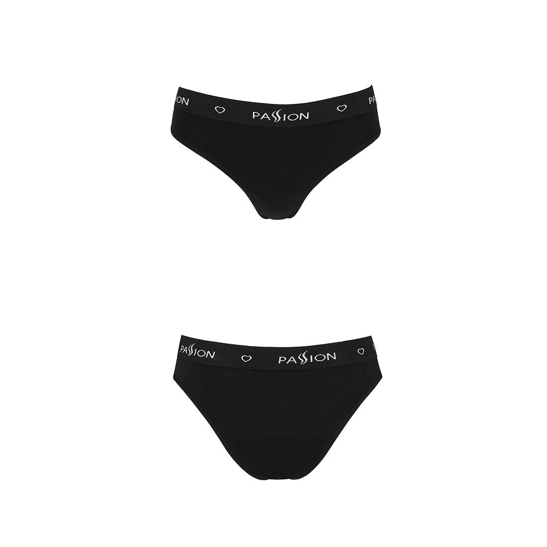 Passion (Польща) Трусики-сліпи з бавовни та еластаном Passion PS004 PANTIES XL, black