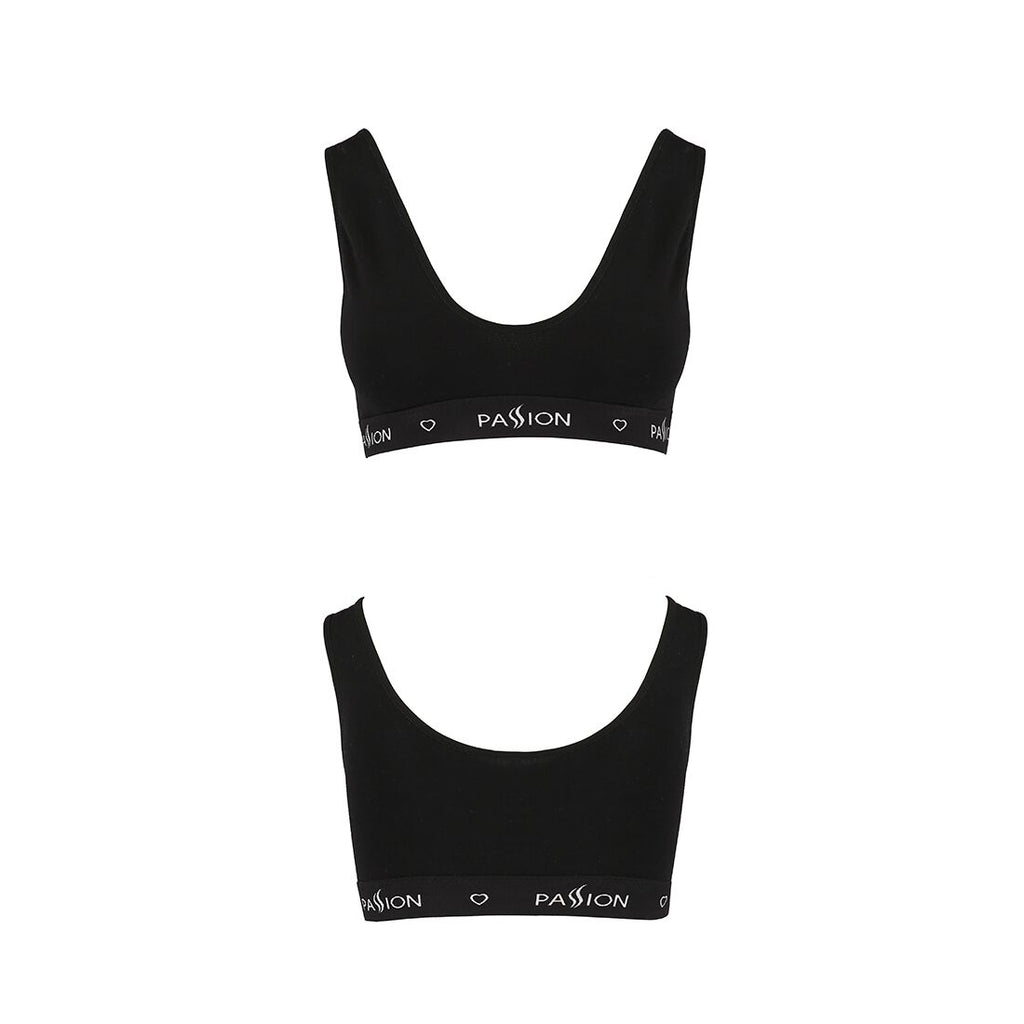 Passion (Польща) Спортивний топ з широкою гумкою Passion PS004 TOP L, black