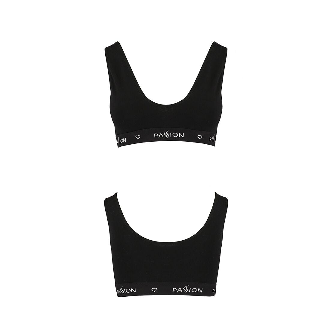 Passion (Польща) Спортивний топ з широкою гумкою Passion PS004 TOP XL, black