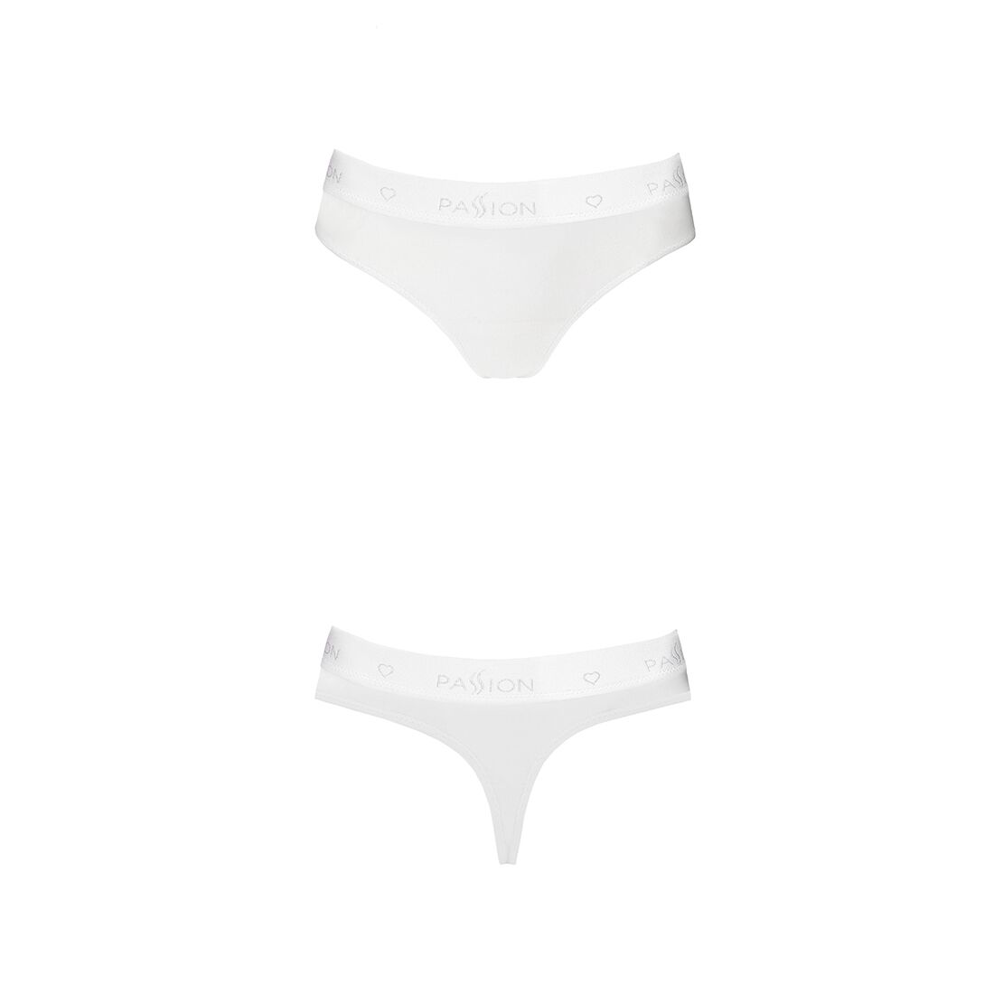 Passion (Польща) Трусики-бразиліана з бавовни Passion PS005 PANTIES S, white