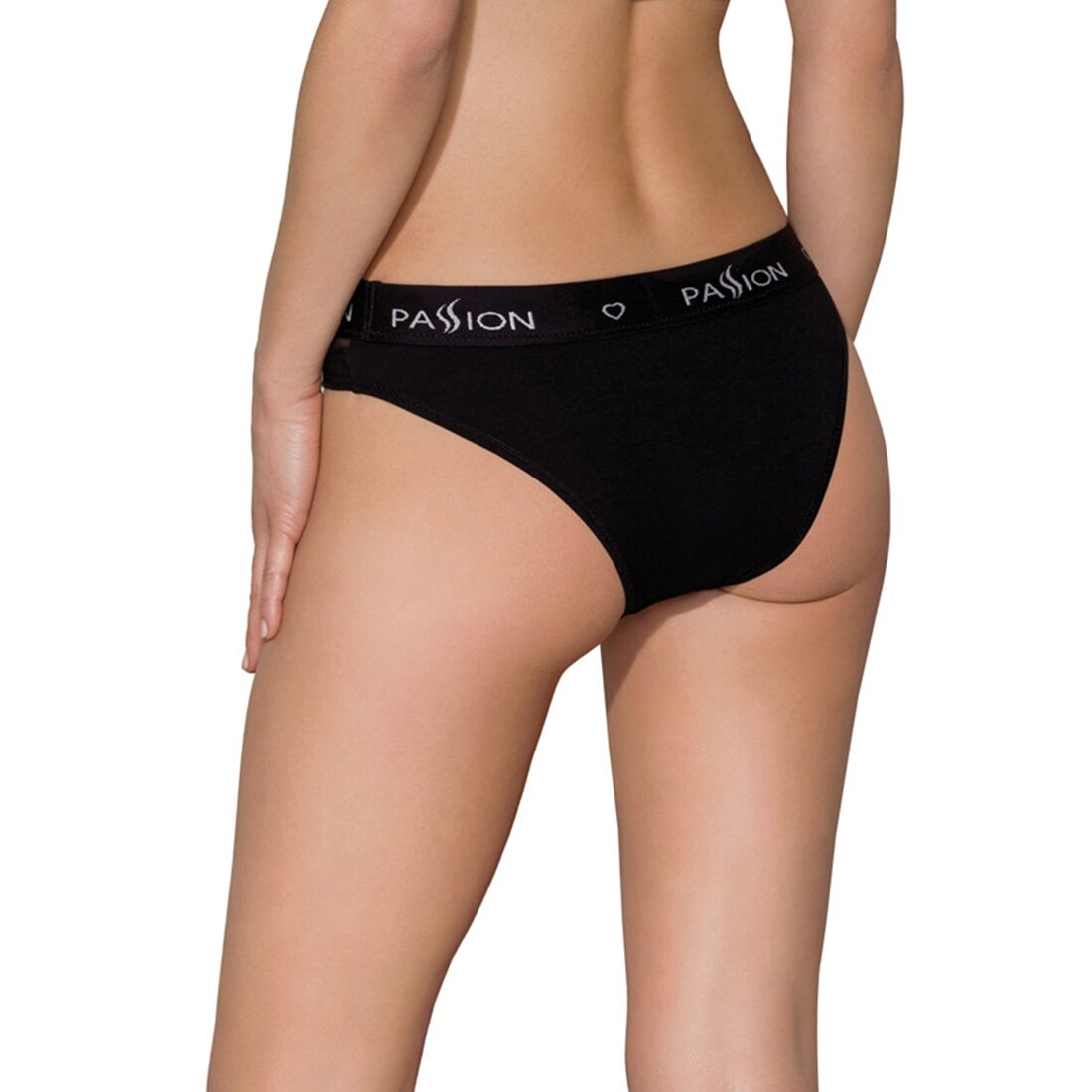 Passion (Польща) Трусики з прозорою вставкою Passion PS006 PANTIES S, black