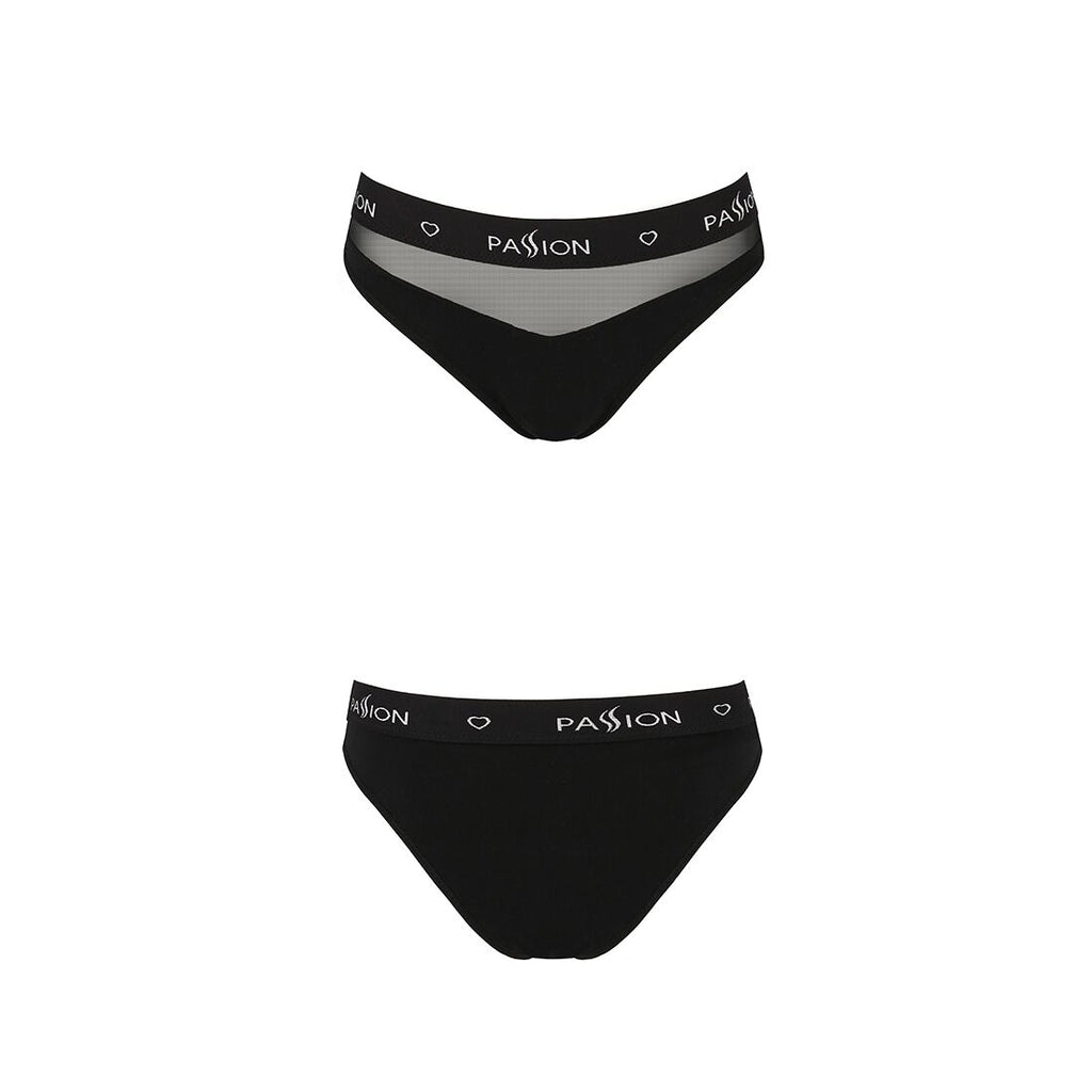 Passion (Польща) Трусики з прозорою вставкою Passion PS006 PANTIES S, black
