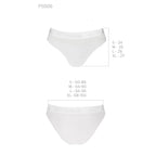 Трусики з прозорою вставкою Passion PS006 PANTIES L