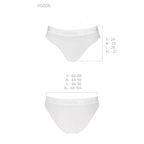 Трусики з прозорою вставкою Passion PS006 PANTIES XL