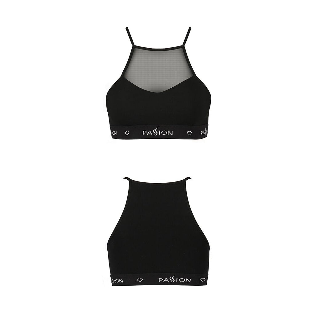 Passion (Польща) Спортивний топ з прозорою вставкою Passion PS006 TOP M, black