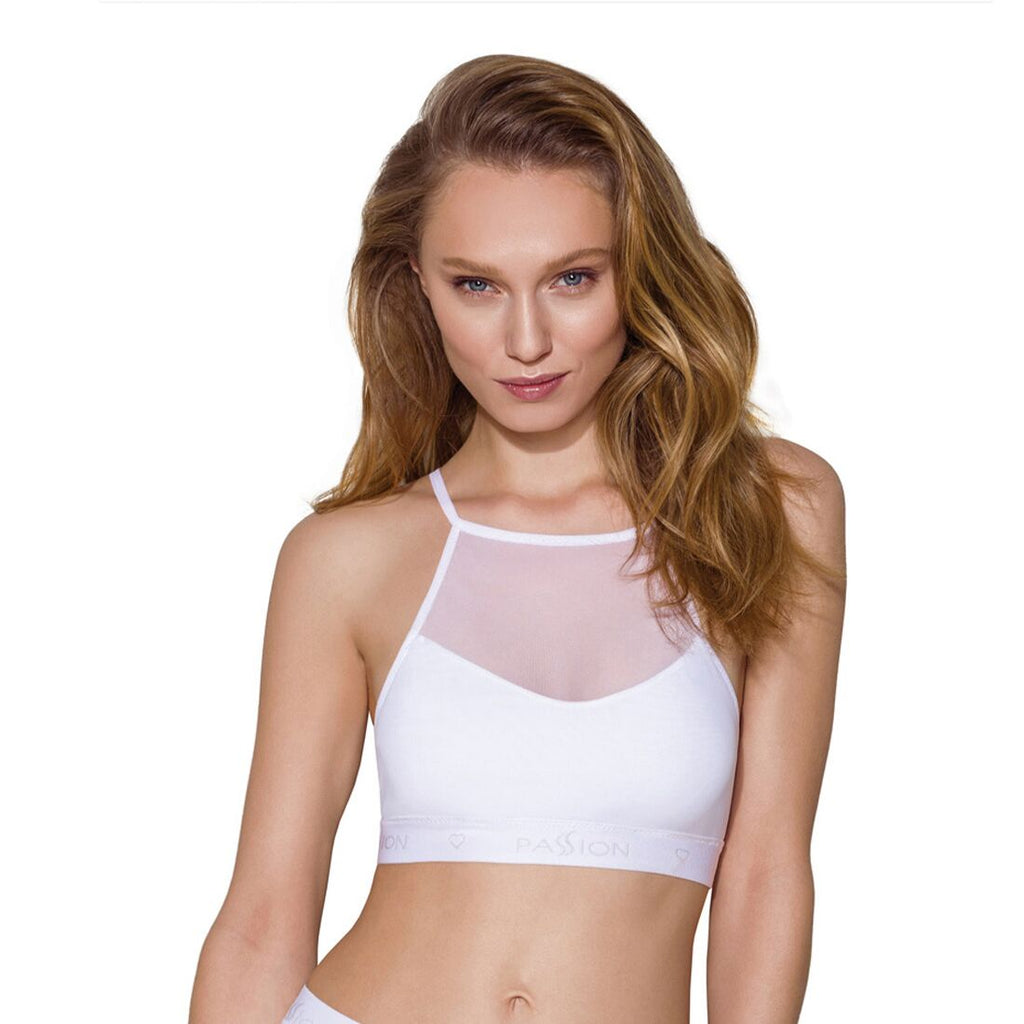 Passion (Польща) Спортивний топ з прозорою вставкою Passion PS006 TOP XL, white