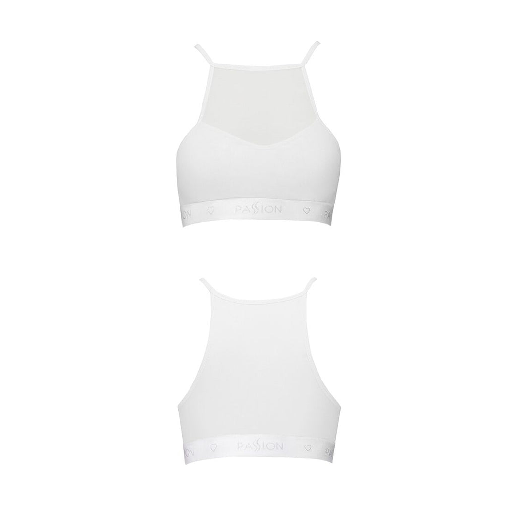 Passion (Польща) Спортивний топ з прозорою вставкою Passion PS006 TOP XL, white