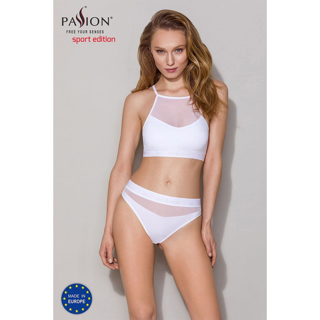 Passion (Польща) Спортивний топ з прозорою вставкою Passion PS006 TOP XL, white