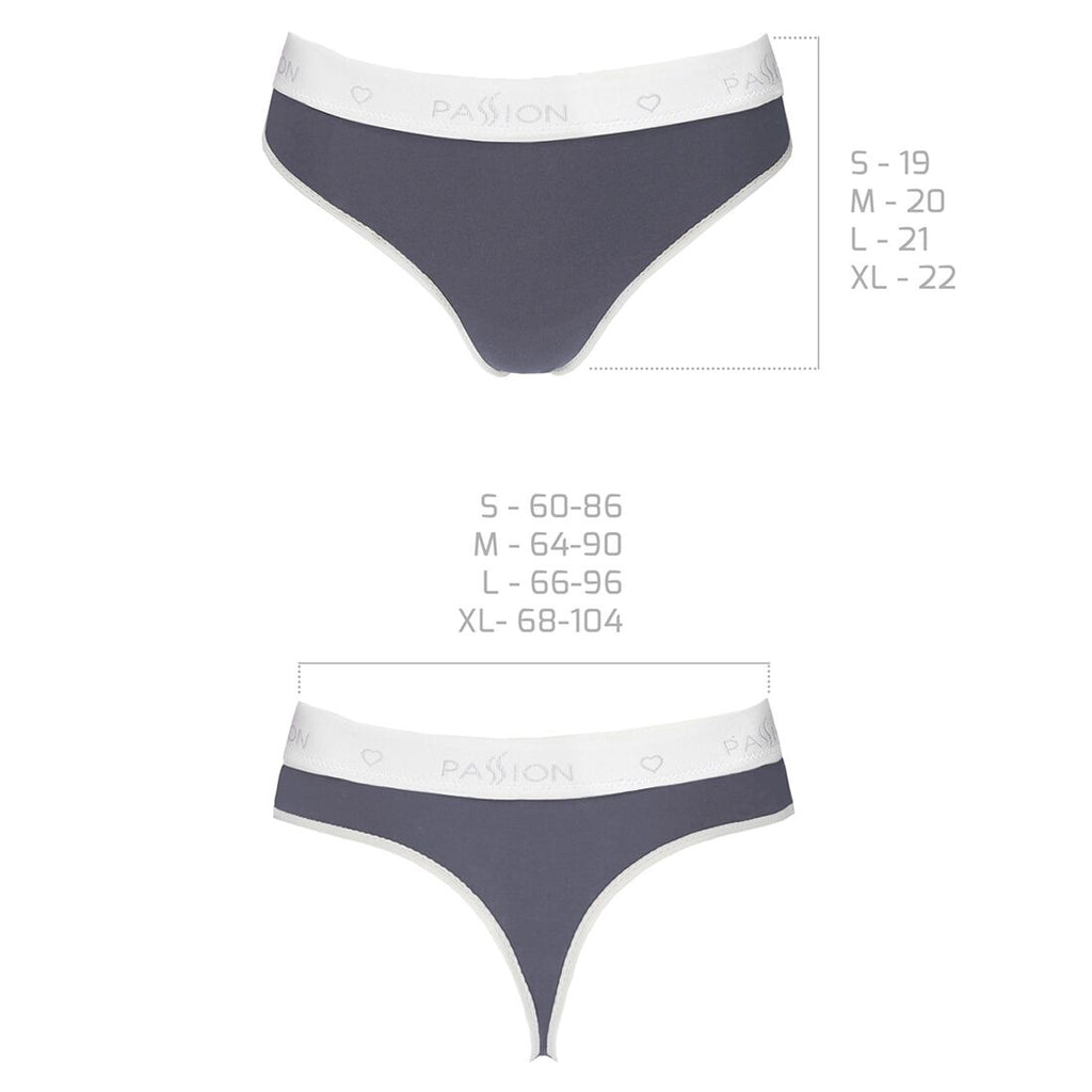 Passion (Польща) Спортивні трусики-стрінги Passion PS007 PANTIES dark grey, L