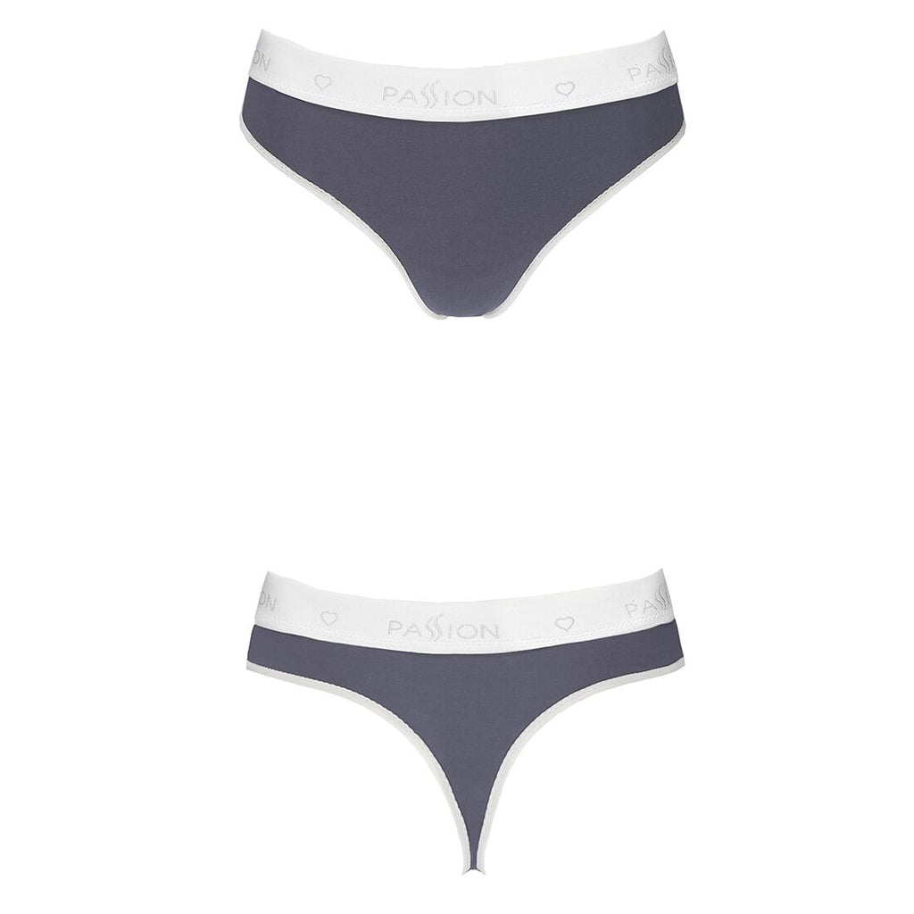 Passion (Польща) Спортивні трусики-стрінги Passion PS007 PANTIES dark grey, L