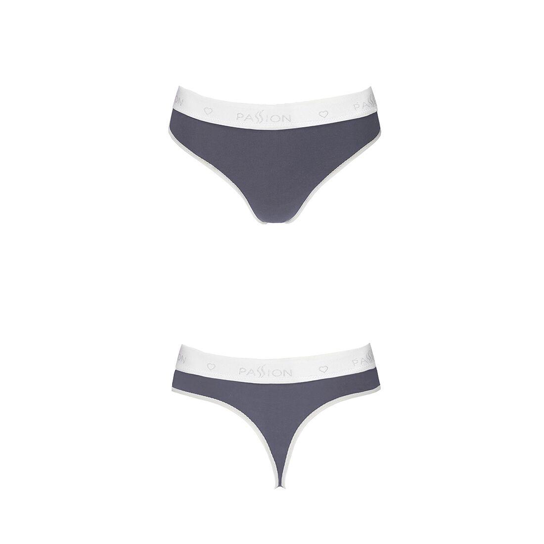 Passion (Польща) Спортивні трусики-стрінги Passion PS007 PANTIES XL, dark grey