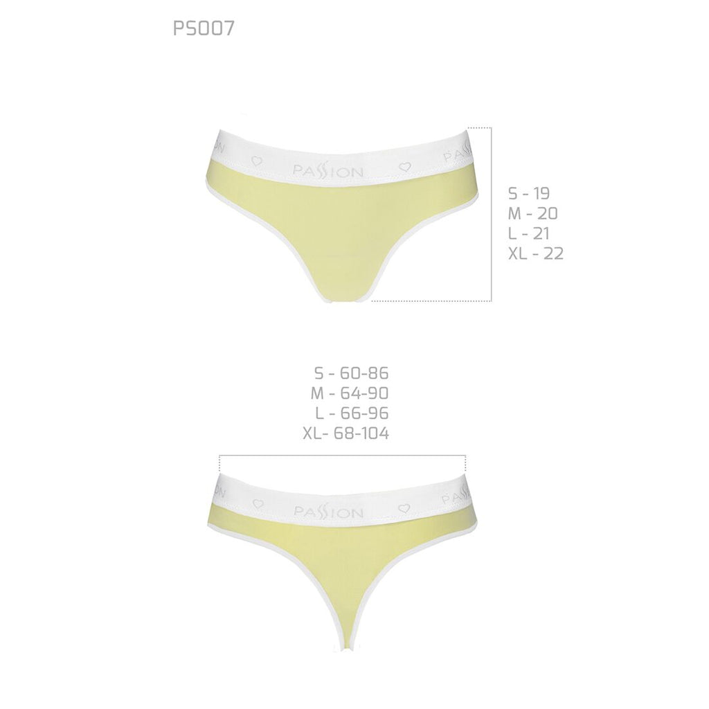 Passion (Польща) Спортивні трусики-стрінги Passion PS007 PANTIES L, yellow