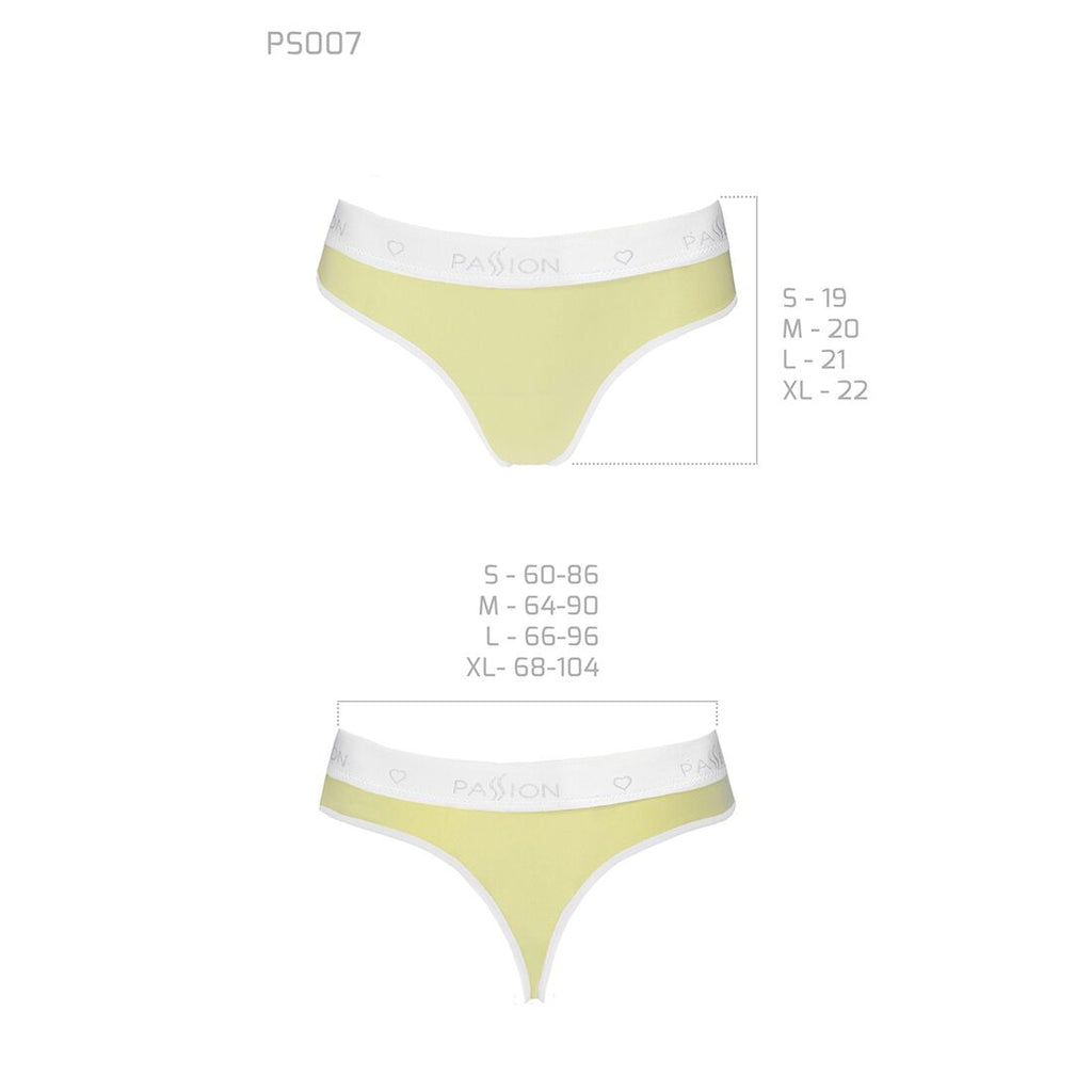 Passion (Польща) Спортивні трусики-стрінги Passion PS007 PANTIES S, yellow