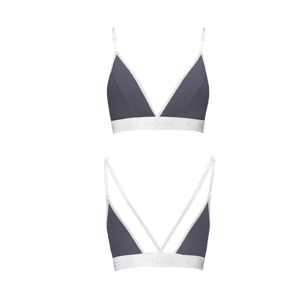 Passion (Польща) Спортивний топ з подвійними бретелями Passion PS007 TOP S, dark grey