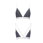 Спортивний топ з подвійними бретелями Passion PS007 TOP S, dark grey