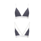 Спортивний топ з подвійними бретелями Passion PS007 TOP, dark