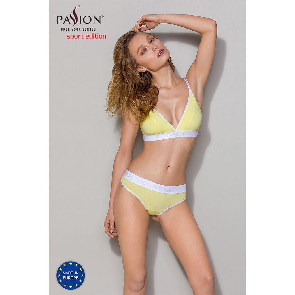 Passion (Польща) Спортивний топ з подвійними бретелями Passion PS007 TOP M, yellow