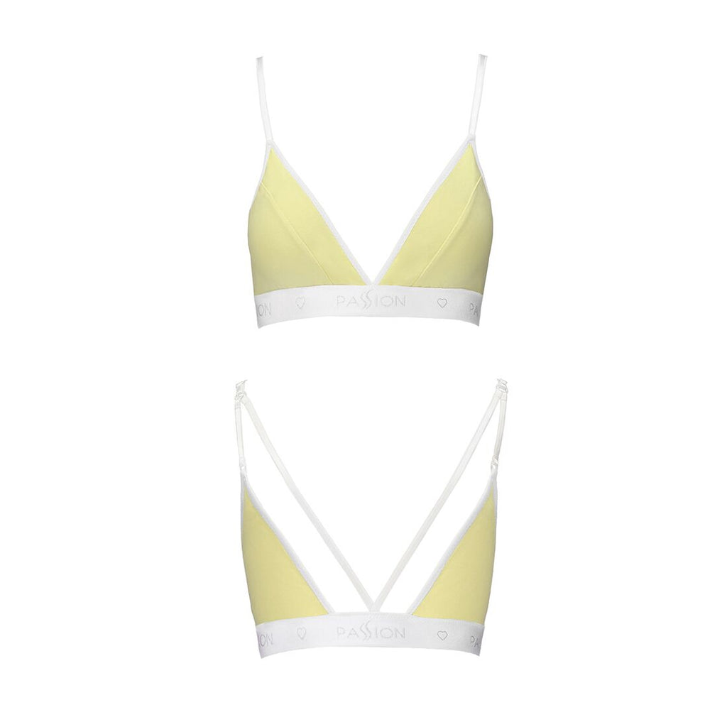 Passion (Польща) Спортивний топ з подвійними бретелями Passion PS007 TOP M, yellow