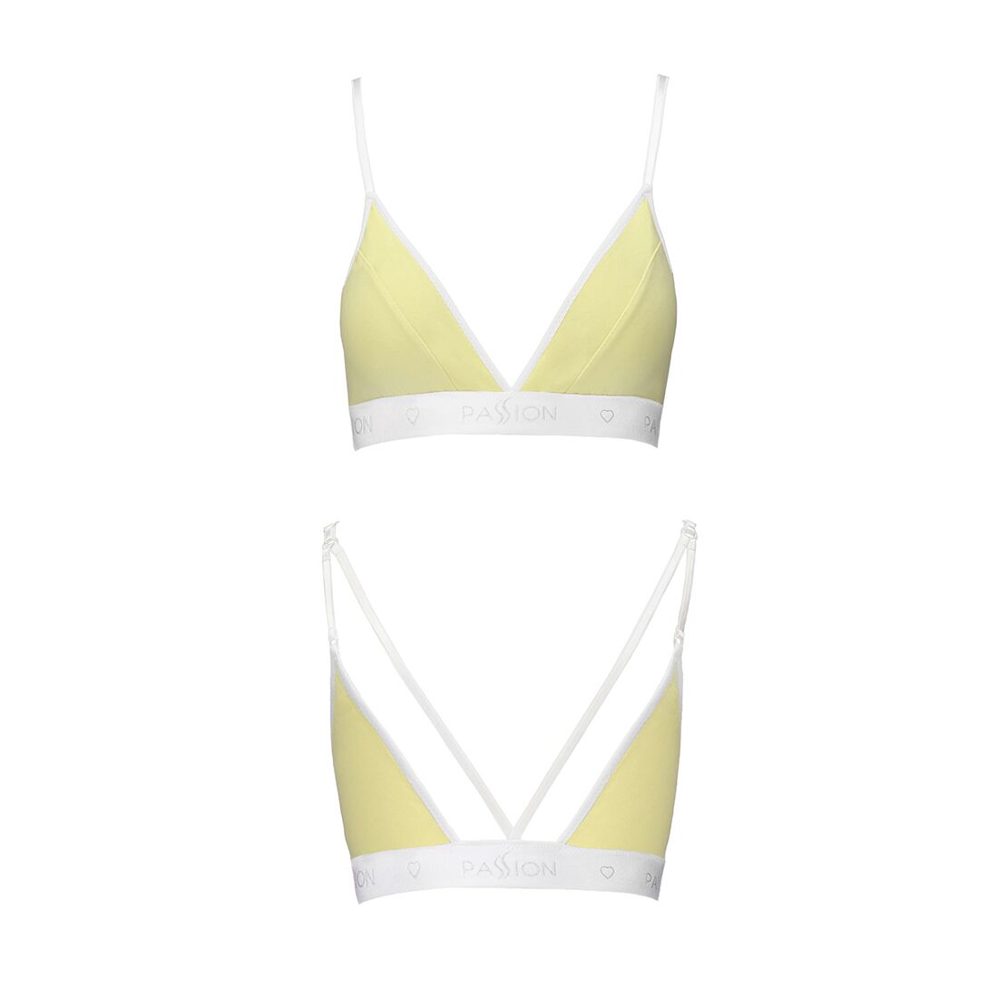 Passion (Польща) Спортивний топ з подвійними бретелями Passion PS007 TOP M, yellow