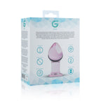 Рожева анальна пробка зі скла Gildo Pink Glass Buttplug No. 27