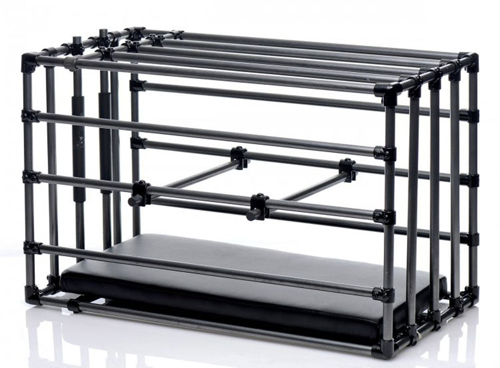Master Series (США) Міцна розбірна клітка для покарань Kennel Adjustable Bondage Cage