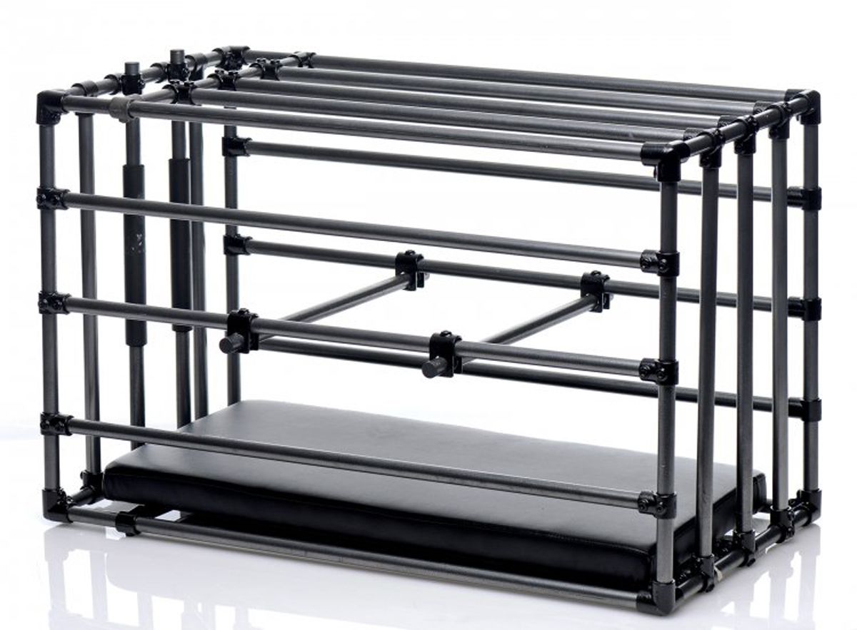 Master Series (США) Міцна розбірна клітка для покарань Kennel Adjustable Bondage Cage