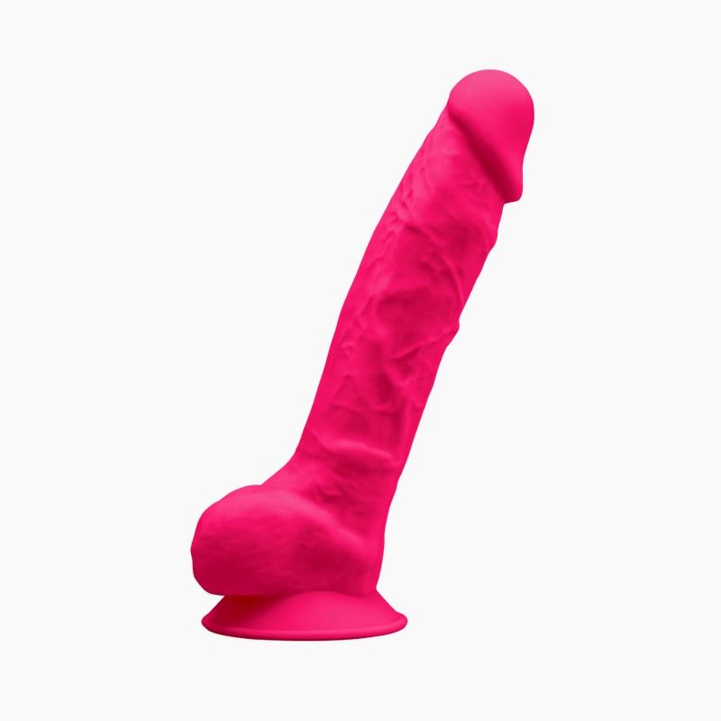 Фалоімітатор SilexD Vetus Pink (MODEL 1 size 8in), двошаровий, силікон + Silexpa