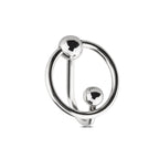 Уретральна вставка із кільцем Sinner Gear Unbendable – Sperm Stopper Solid, діаметр кільця 2,6 см
