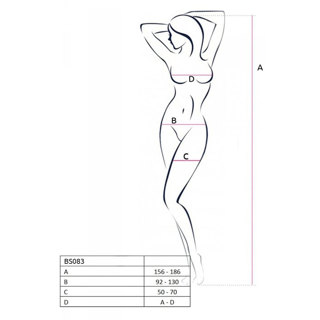 Passion (Польща) Сексуальний боді з вирізами Passion BS083 white