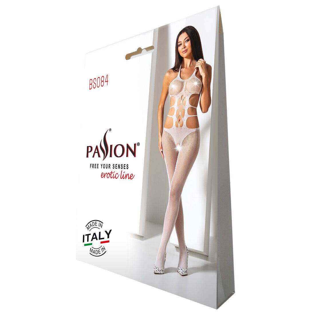 Passion (Польща) Еротичний бодістокінг Passion BS084 white