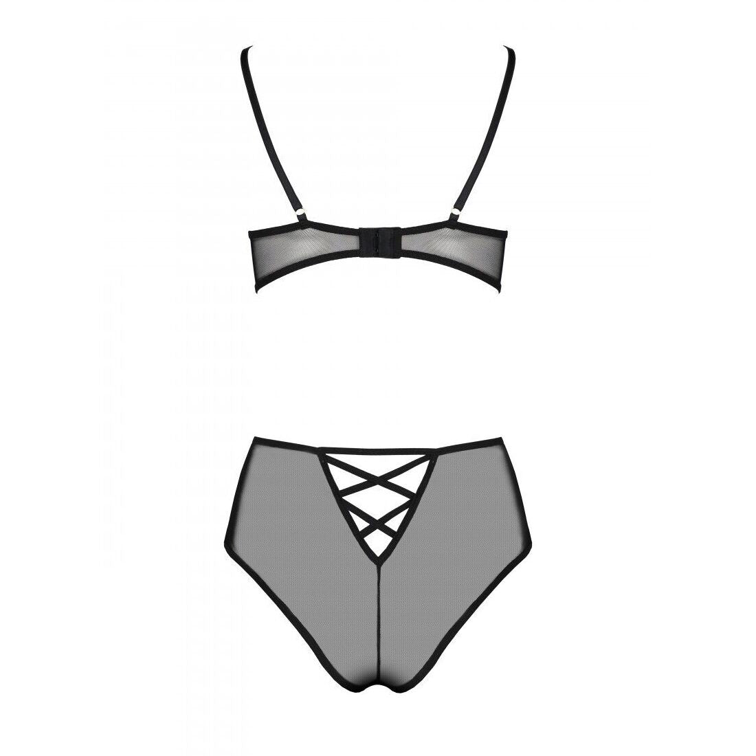 Passion (Польща) Еротичний комплект з малюнком Passion LOVELIA BIKINI S/M, black