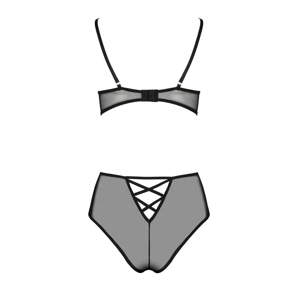 Passion (Польща) Еротичний комплект з малюнком Passion LOVELIA BIKINI XXL/XXXL, black