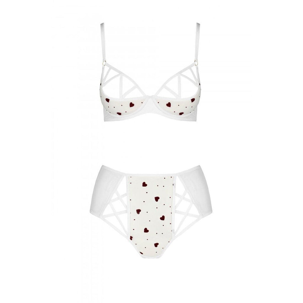 Passion (Польща) Еротичний комплект з малюнком Passion LOVELIA BIKINI XXL/XXXL, white