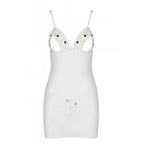 Сорочка з вирізами на грудях, стрінги Passion LOVELIA CHEMISE XXL/XXXL