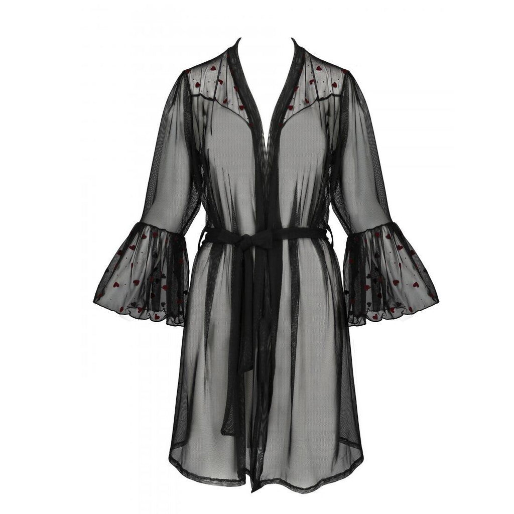 Passion (Польща) Повітряний пеньюар Passion LOVELIA PEIGNOIR XXL/XXXL, black