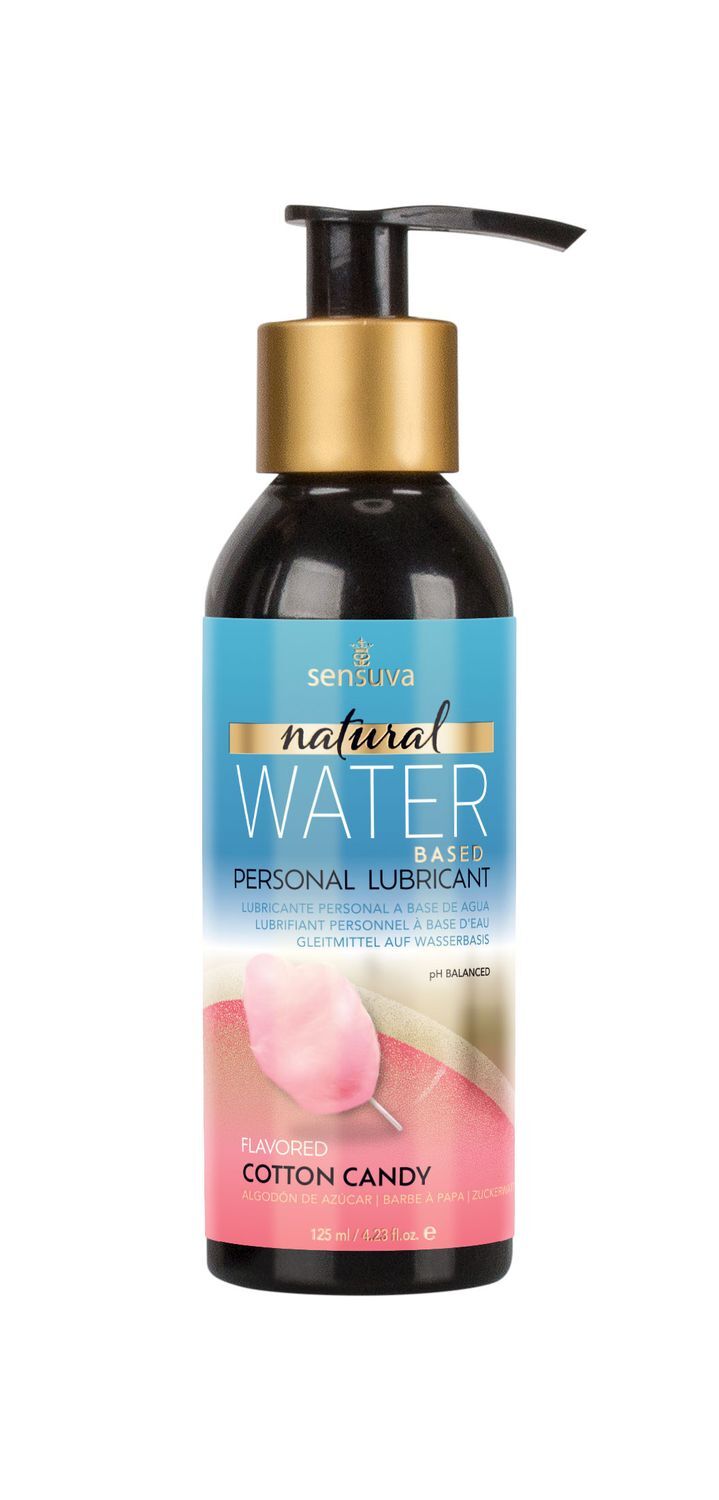 Sensuva (США) Змазка на водній основі Sensuva Natural Water-Based Cotton Candy (125мл) без гліцерину і парабенів