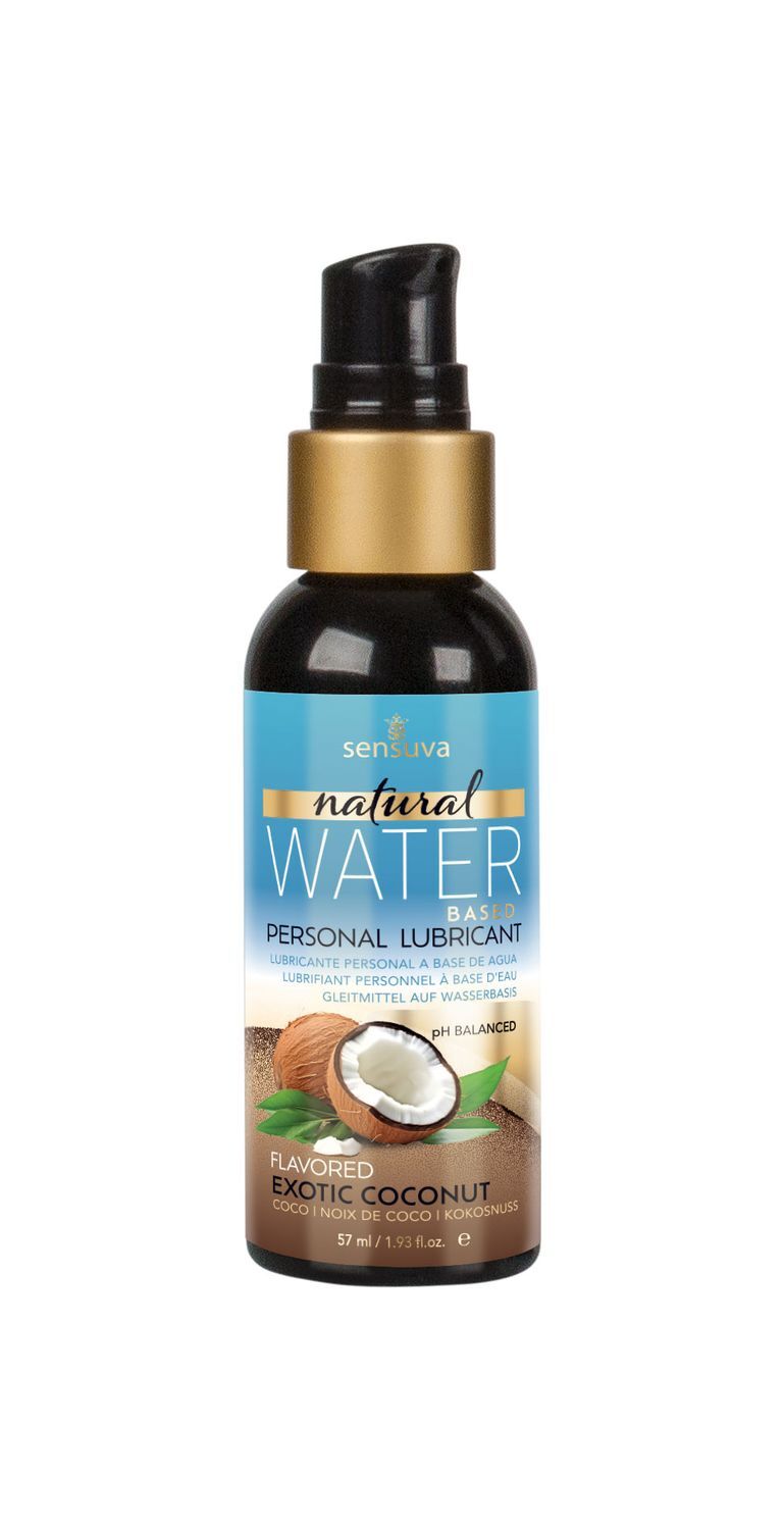Sensuva (США) Змазка на водній основі Sensuva Natural Water-Based Exotic Coconut (57мл) без гліцерину та парабенів