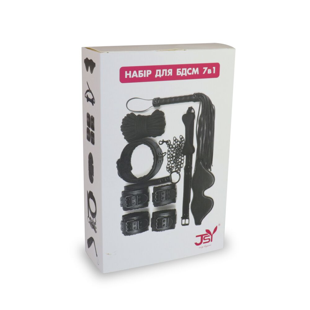 JSY (Китай) Набір для БДСМ 7в1 LY1003 Black