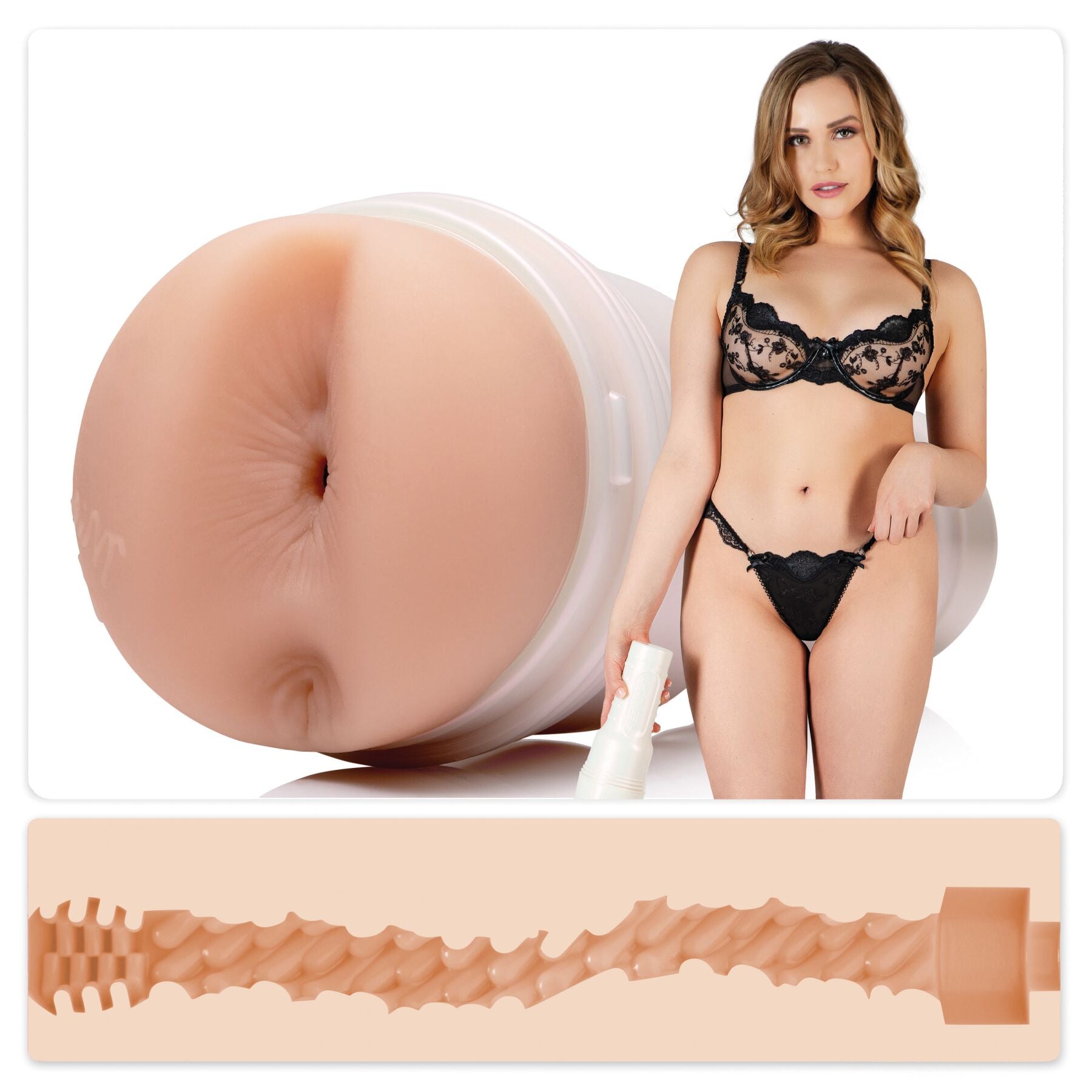 Fleshlight (США) Мастурбатор Fleshlight Girls: Mia Malkova - Boss Level, зі зліпка попки, дуже ніжний