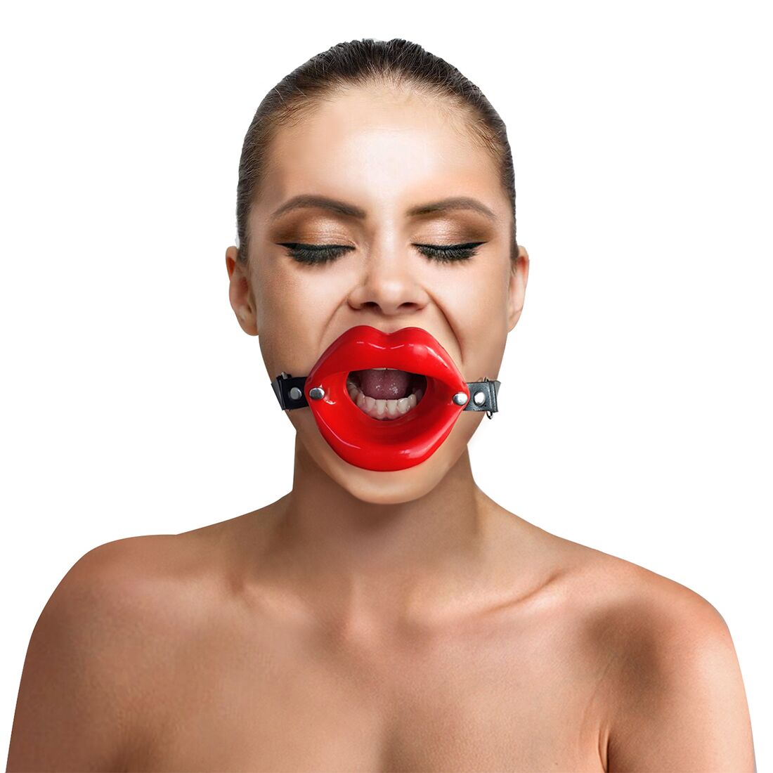 Art of Sex (Україна) Кляп-розширювач у формі губ Art of Sex – Gag Lips, натуральна шкіра