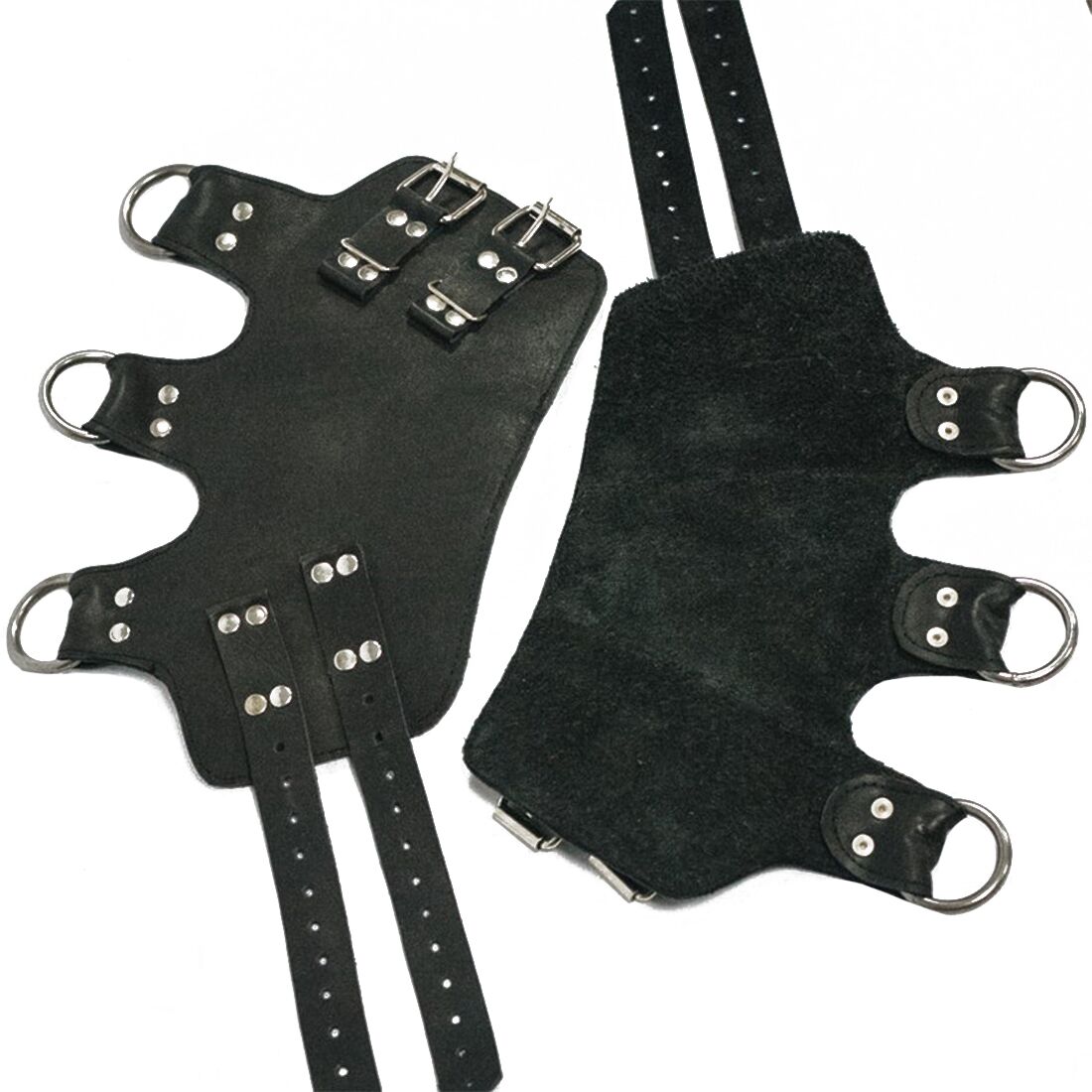 Art of Sex (Україна) Поножі-манжети для підвісу за ноги Art of Sex – Leg Cuffs For Suspension, чорні, натуральна шкіра