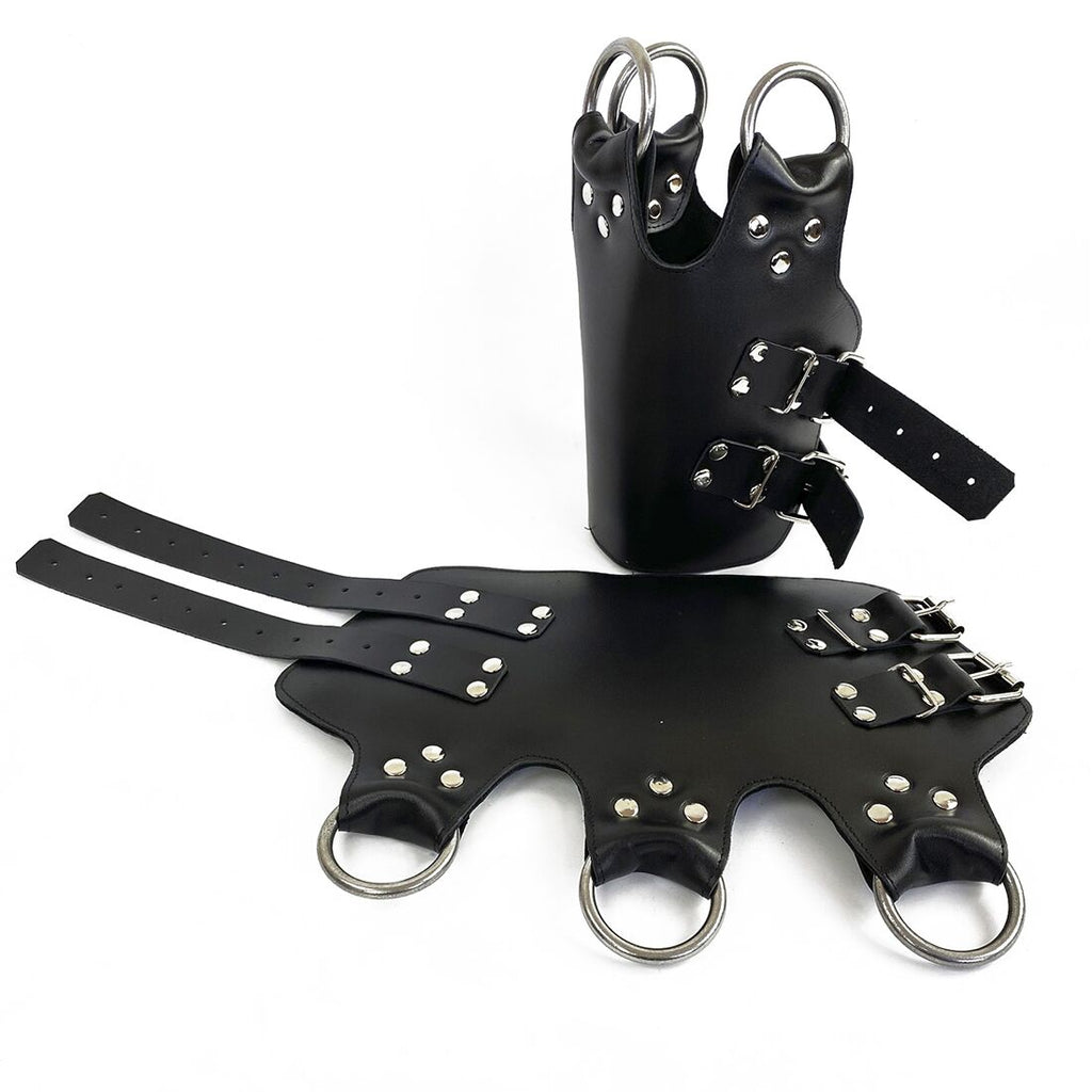 Art of Sex (Україна) Поножі-манжети для підвісу за ноги Art of Sex – Leg Cuffs For Suspension, чорні, натуральна шкіра