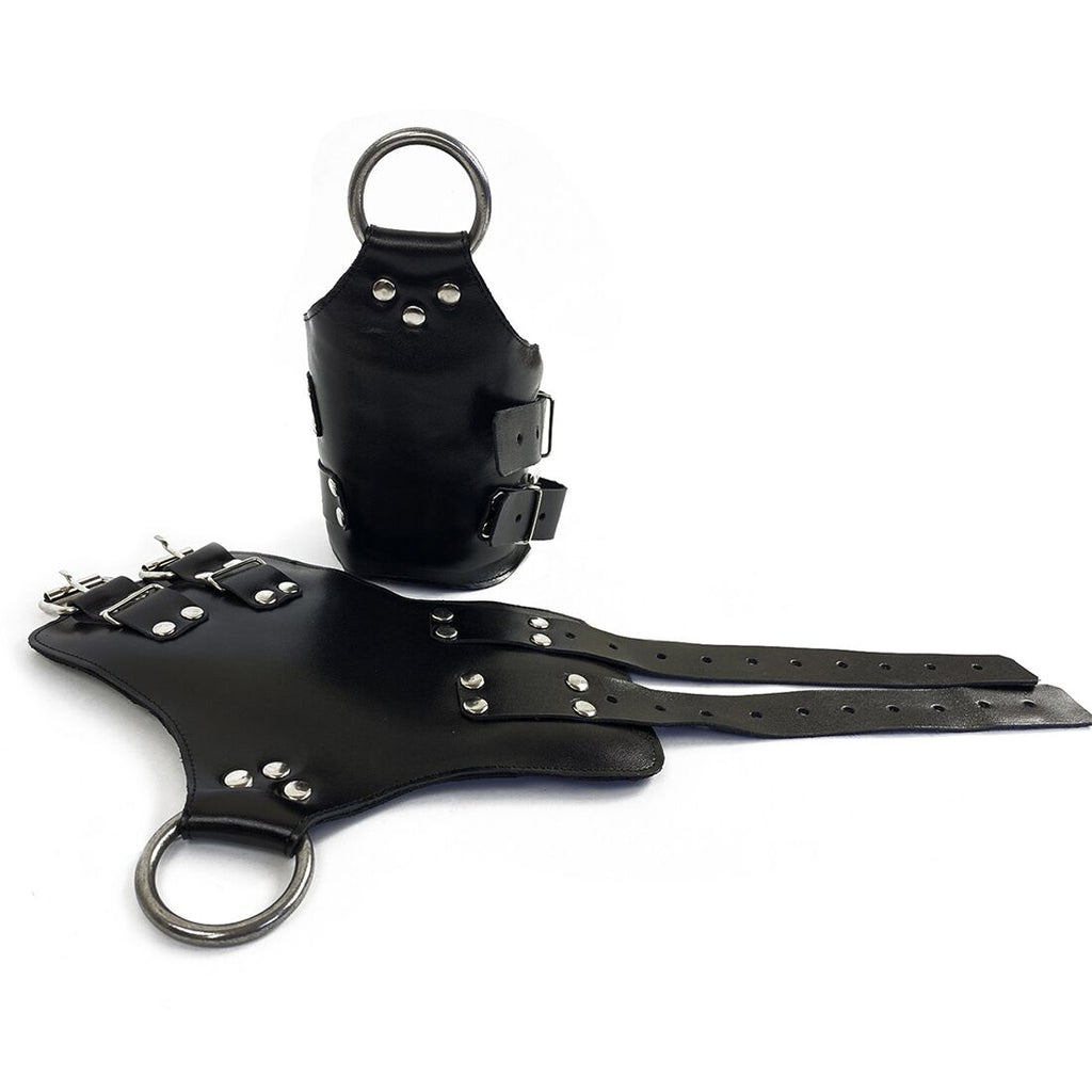 Art of Sex (Україна) Манжети для підвісу за руки Art of Sex – Kinky Hand Cuffs For Suspension, чорні, натуральна шкіра