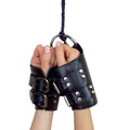 Art of Sex (Україна) Манжети для підвісу за руки Art of Sex – Kinky Hand Cuffs For Suspension, чорні, натуральна шкіра