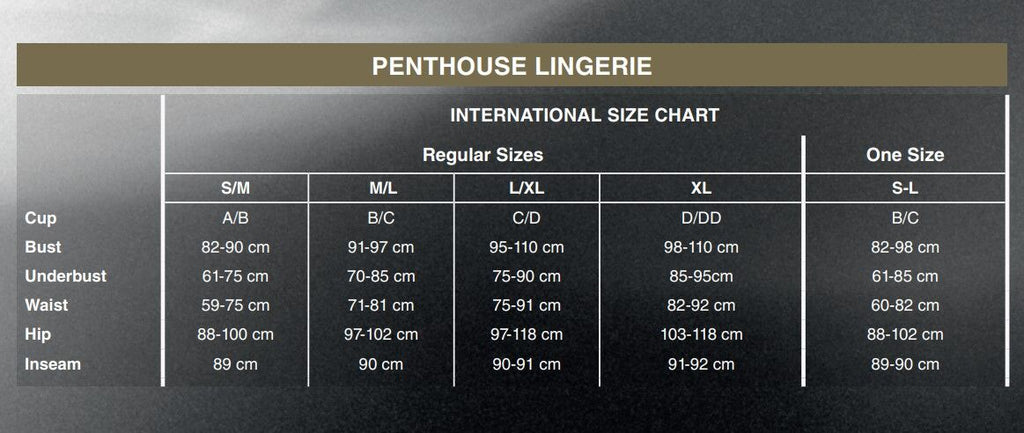 Penthouse (Німеччина) Комплект сорочка у стилі 60-х та трусики з доступом Penthouse - Libido Boost Red L/XL
