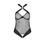 Сітчастий боді з халтером Passion Amanda Body S/M, black