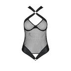 Сітчастий боді з халтером Passion Amanda Body S/M, black